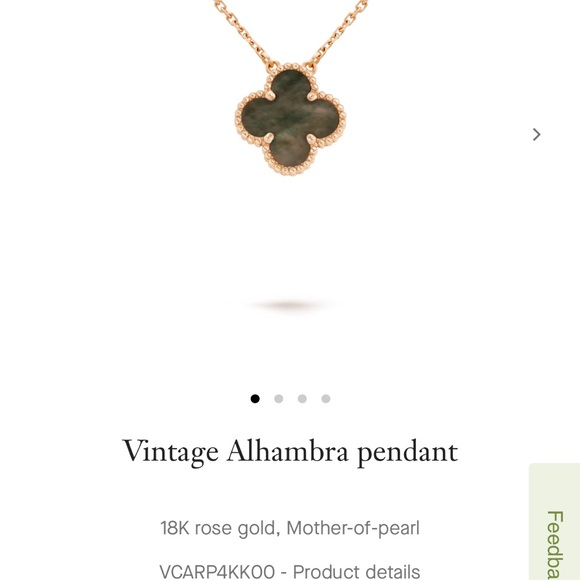 Vintage Alhambra pendant
18K rose gold, Mother-of-pearl - Picture 6 of 6